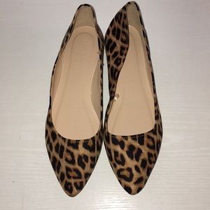 Leopard print flats